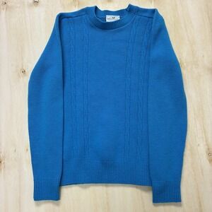 Vintage Sweetree Sweater Womens XS Blue Cable Knit Pullover Long Sleeve USA